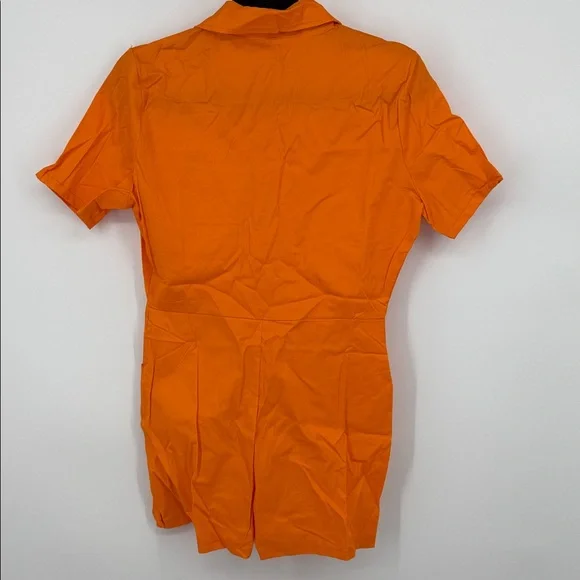 Dickies Bright Orange Short Sleeve Jumpsuit Size Large - Picture 7 of 7